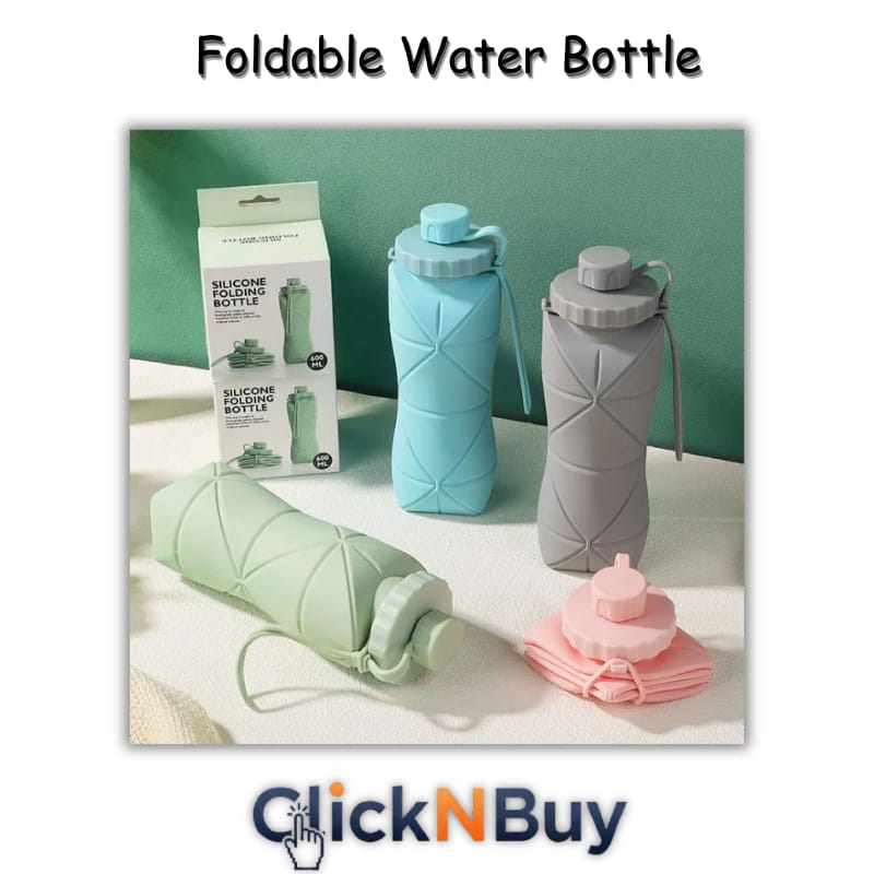 600ml Foldable Silicone Water Bottle – UltraSlim