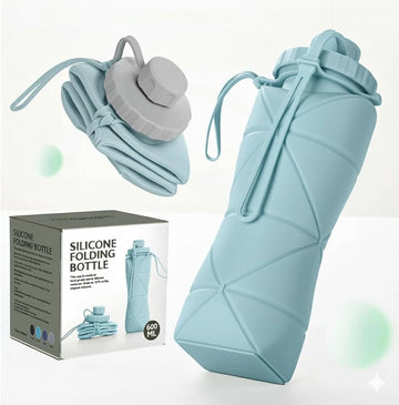 600ml Foldable Silicone Water Bottle – UltraSlim