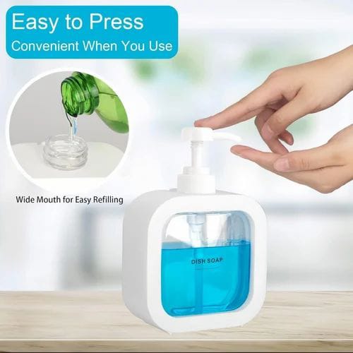 500ml Soap Dispenser Bottles Refillable Shampoo Shower Gel Liquid Soap Container Empty Lotion Bottles Hand Pump Soap Dispenser
